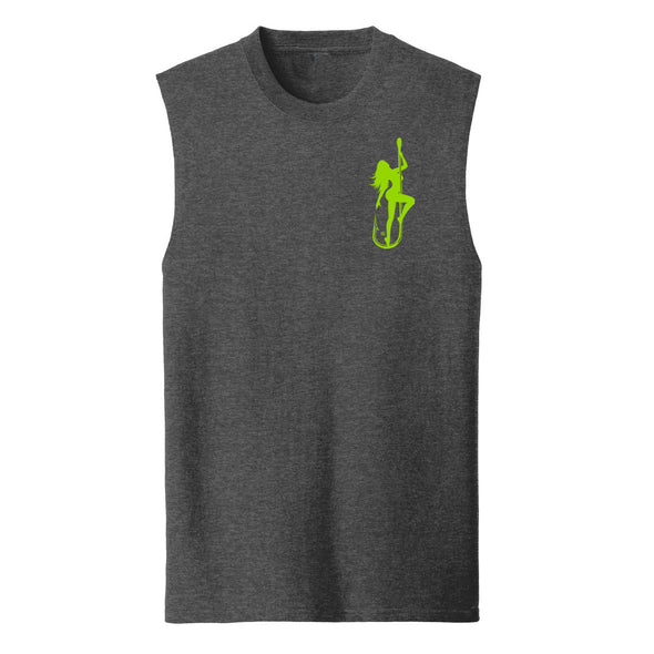 Dirty Hooker Classic Green Muscle Sleeveless Tank