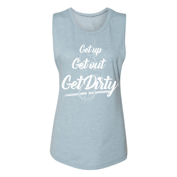 Dirty Hooker Up Out Dirty Ladies Muscle Tank - CLOSEOUT
