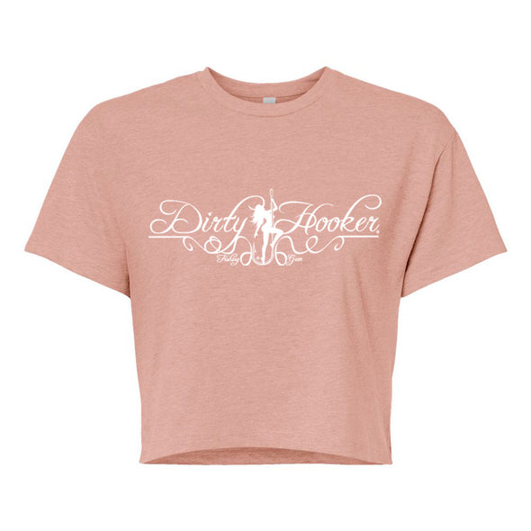 Dirty Hooker Script 2 Crop Top Tee