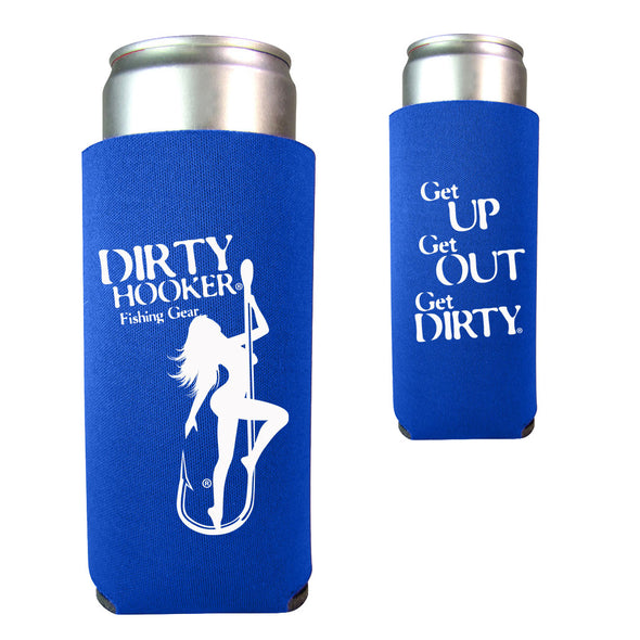 Dirty Hooker Catch Drink Dirty Slim Can Koozie