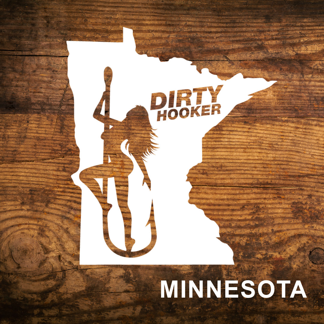 Dirty Hooker Minnesota State Decal