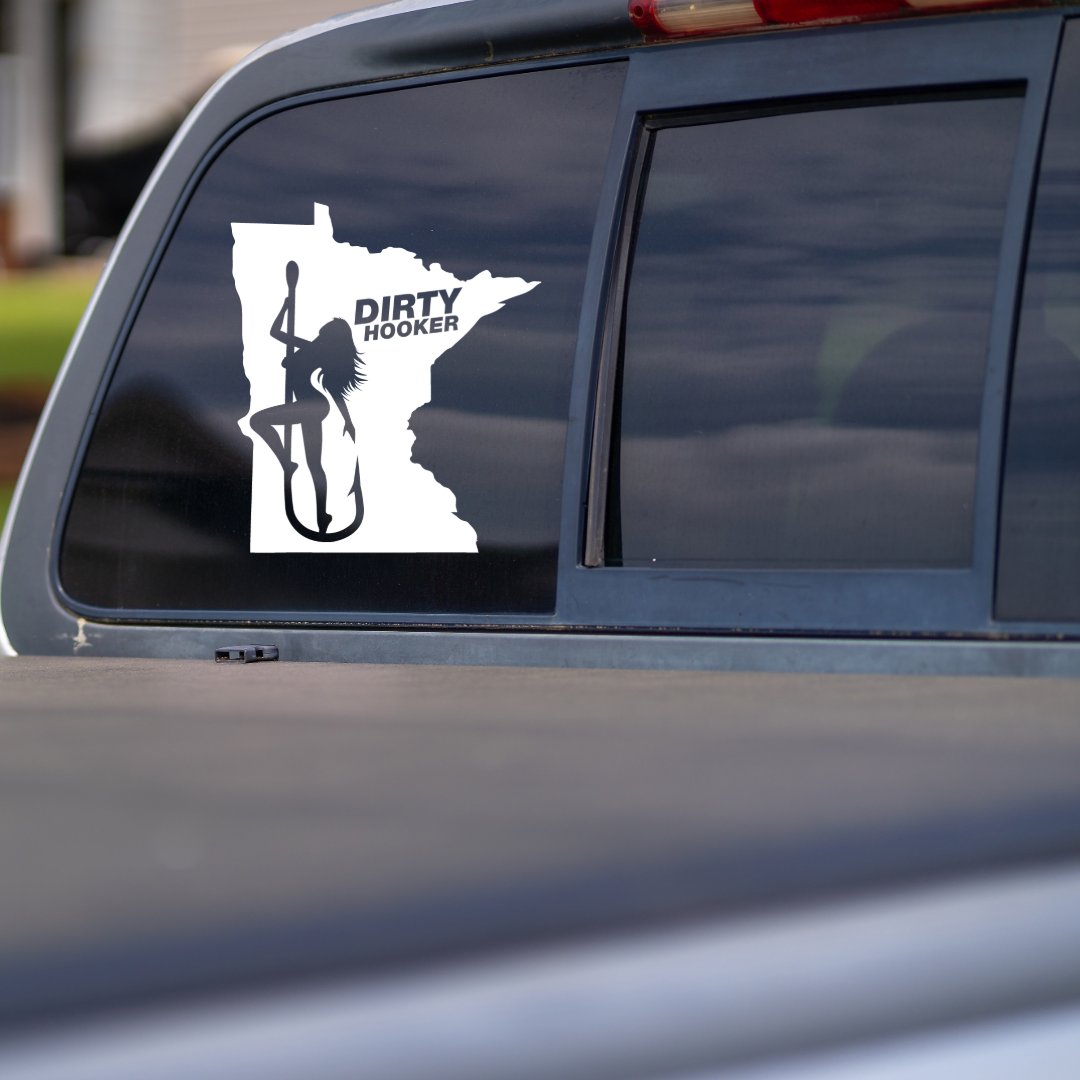 Dirty Hooker Minnesota State Decal