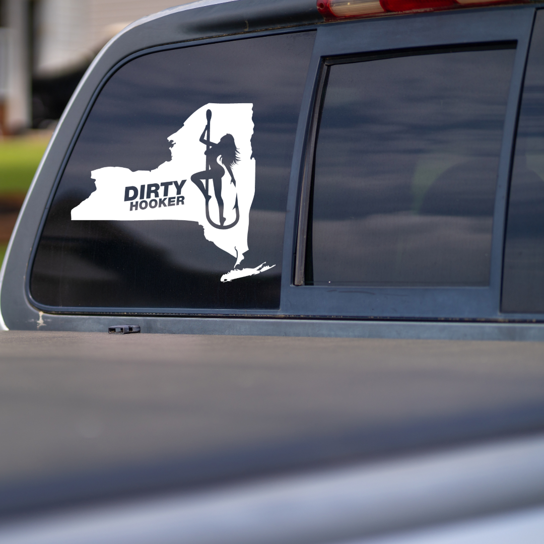Dirty Hooker New York State Decal