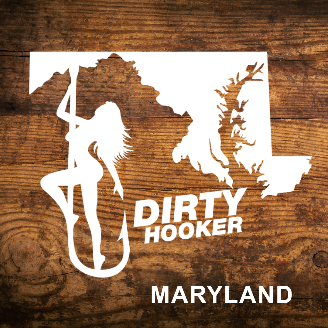 Dirty Hooker Maryland State Decal