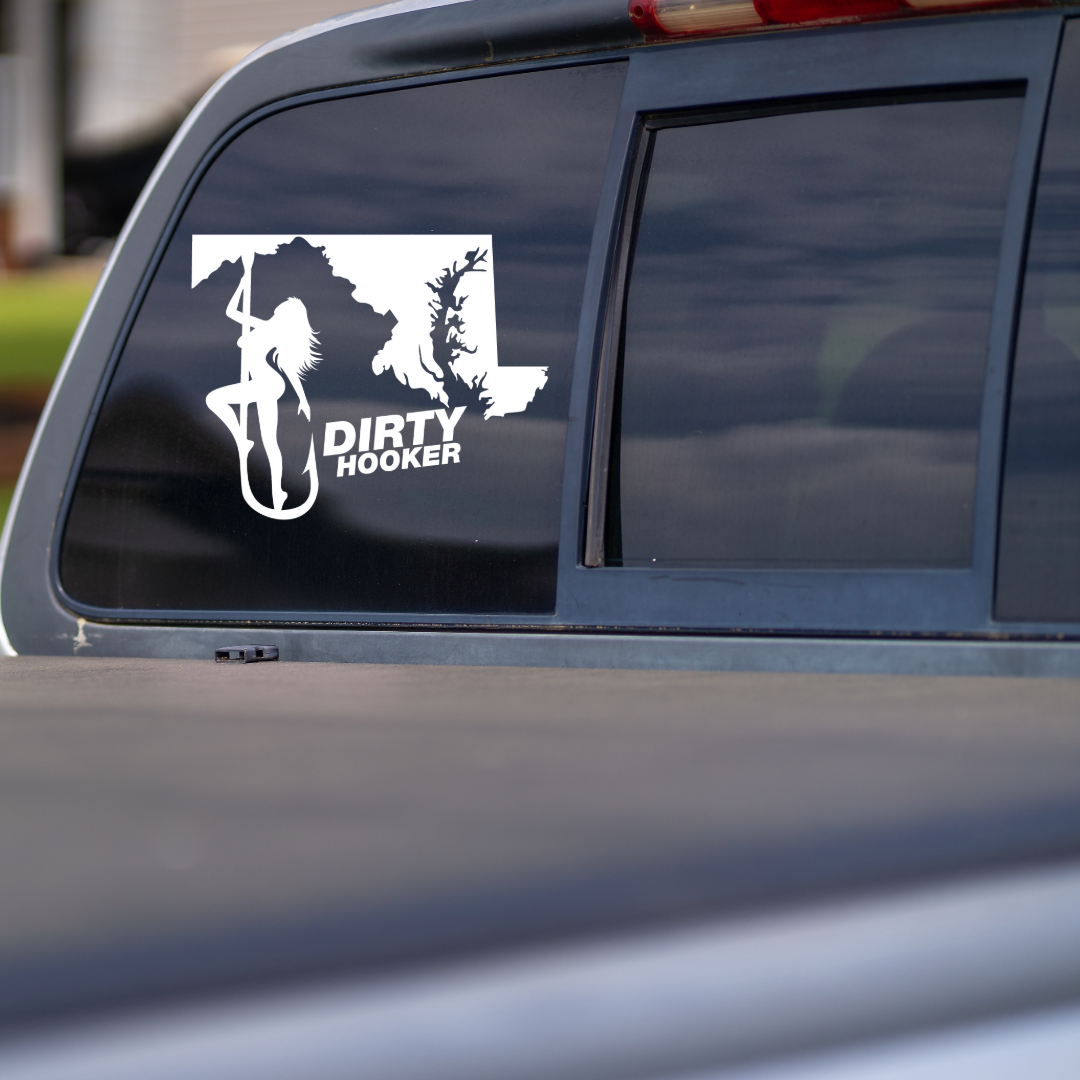 Dirty Hooker Maryland State Decal