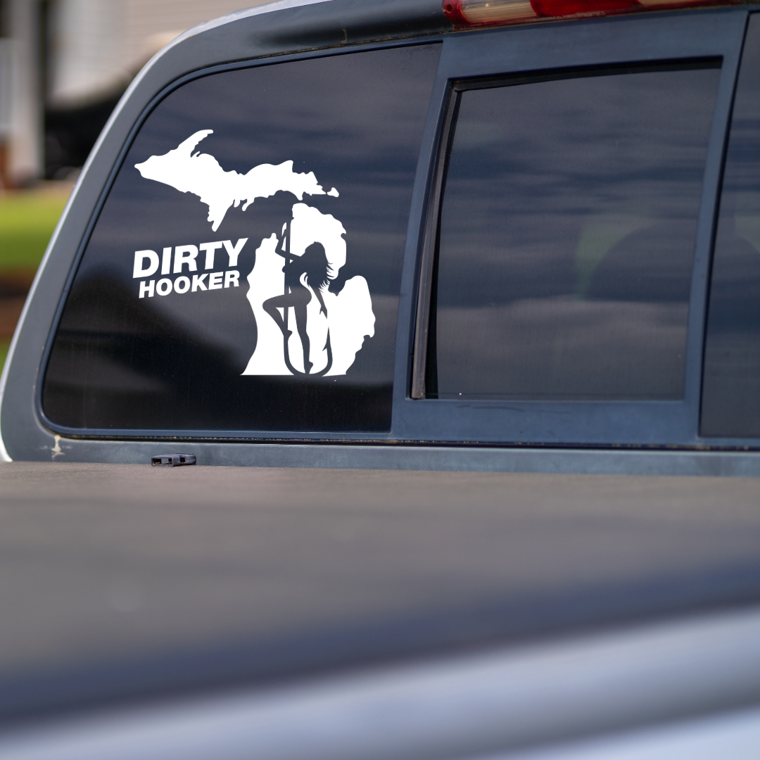 Dirty Hooker Michigan State Decal