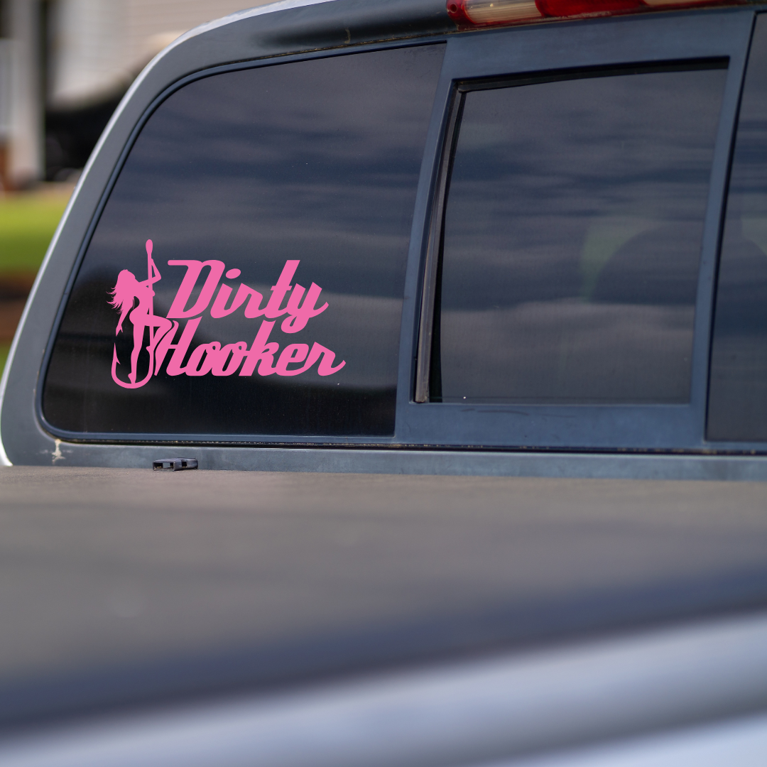 Dirty Hooker Chrome Decal