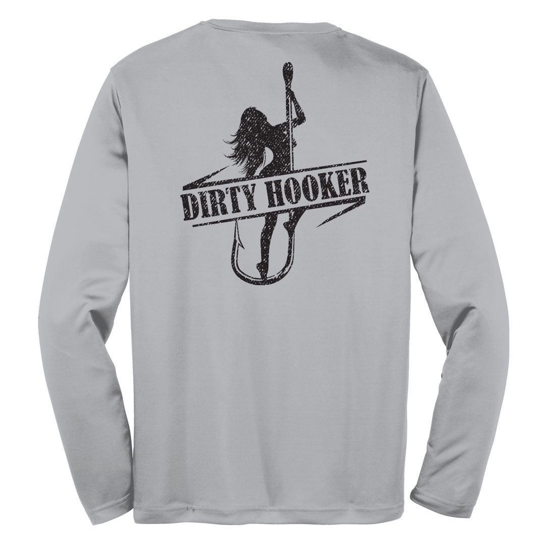 dirty hooker fishing gear Dirty Hooker Hook'd Dry Fit Dry Fit / Grey / L