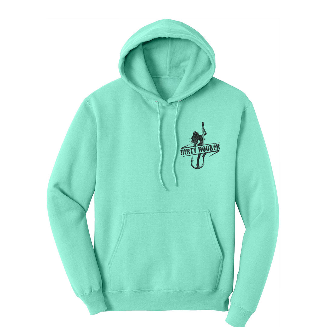 Dirty Hooker Hooked Black Hoodie