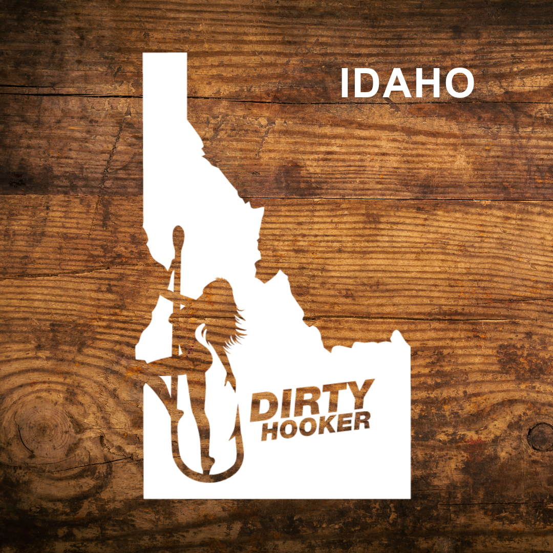 Dirty Hooker Idaho State Decal