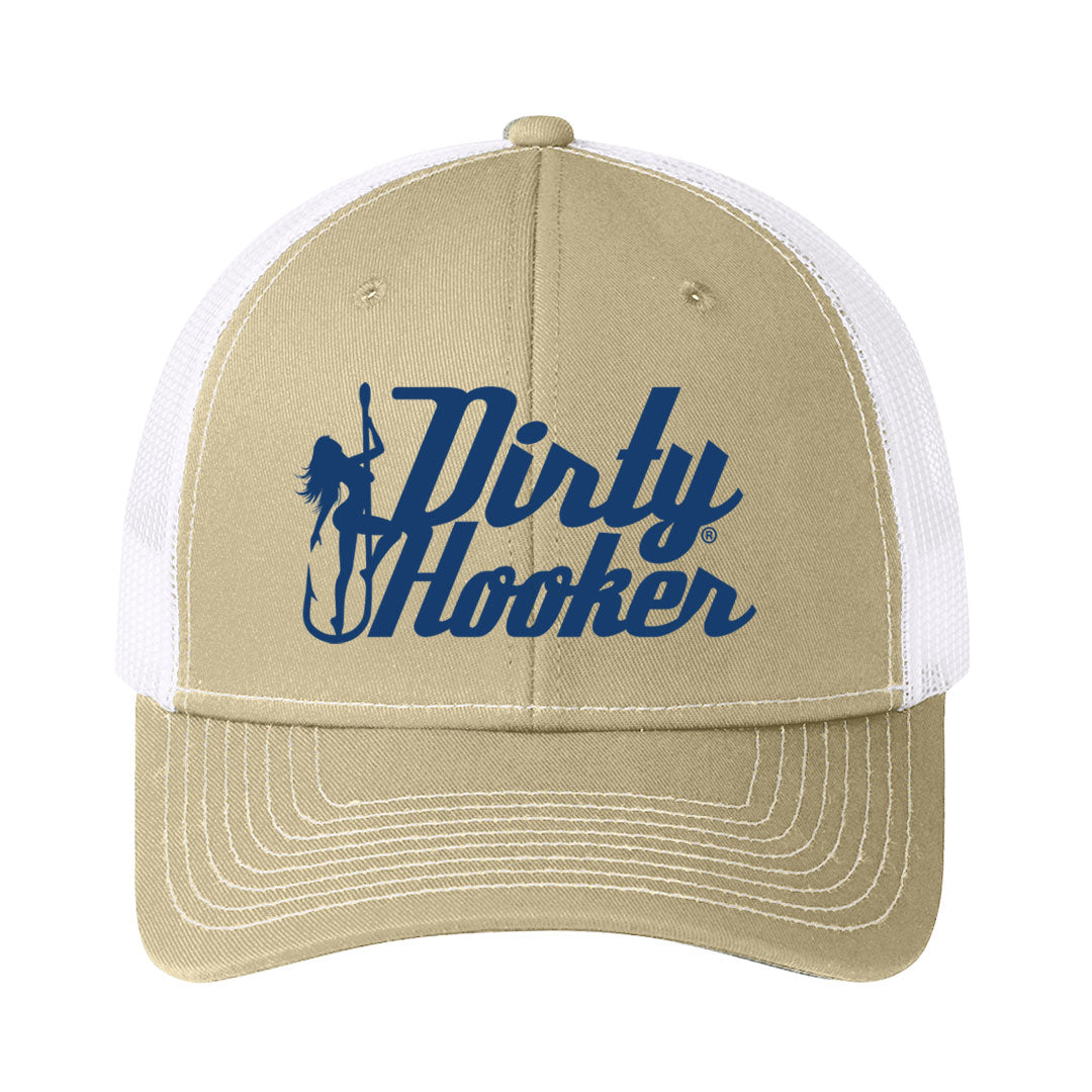 Dirty Hooker Navy Chrome trucker hat