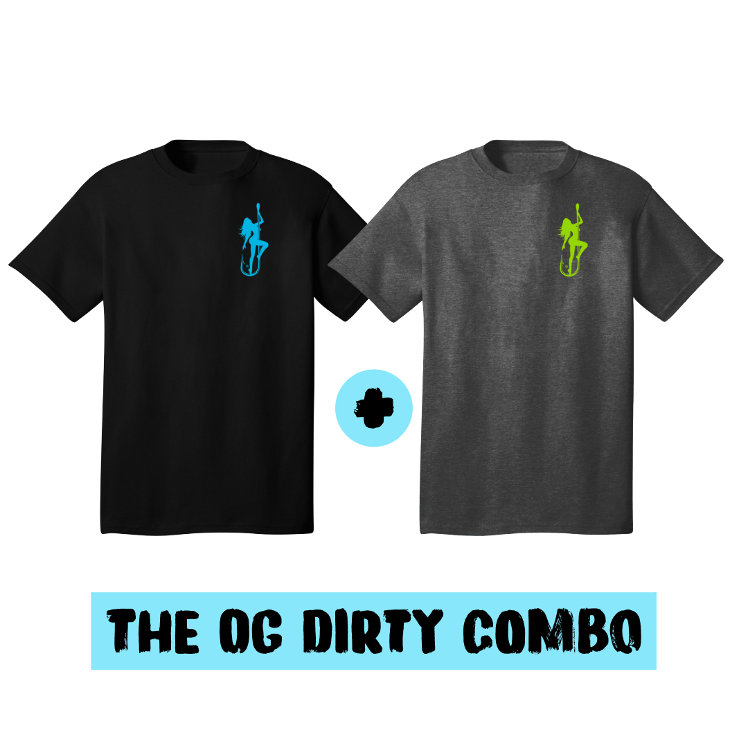Dirty Hooker OG Dirty Combo – Light Blue & Green Classic T-Shirts