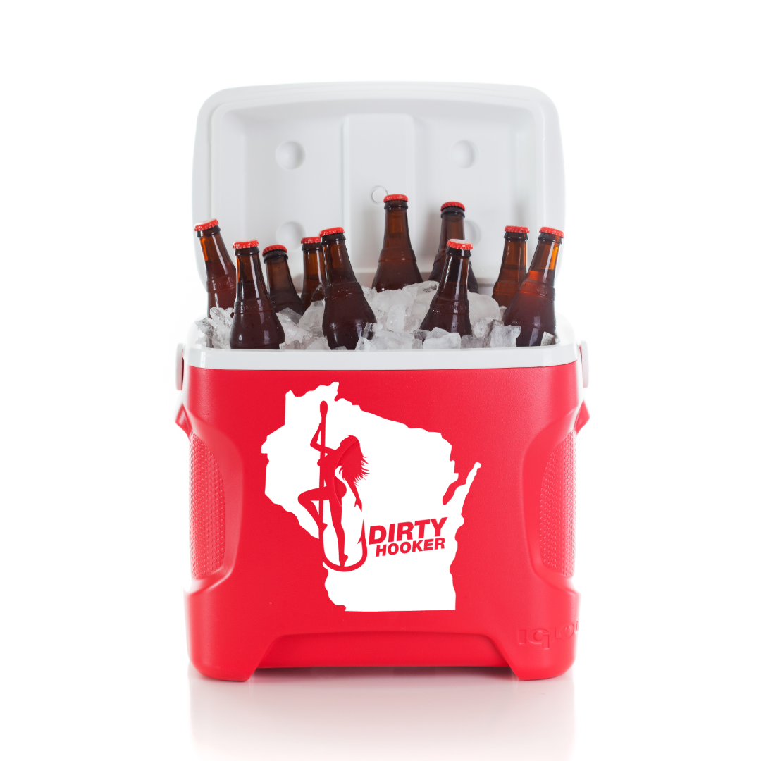 Dirty Hooker Wisconsin State Decal