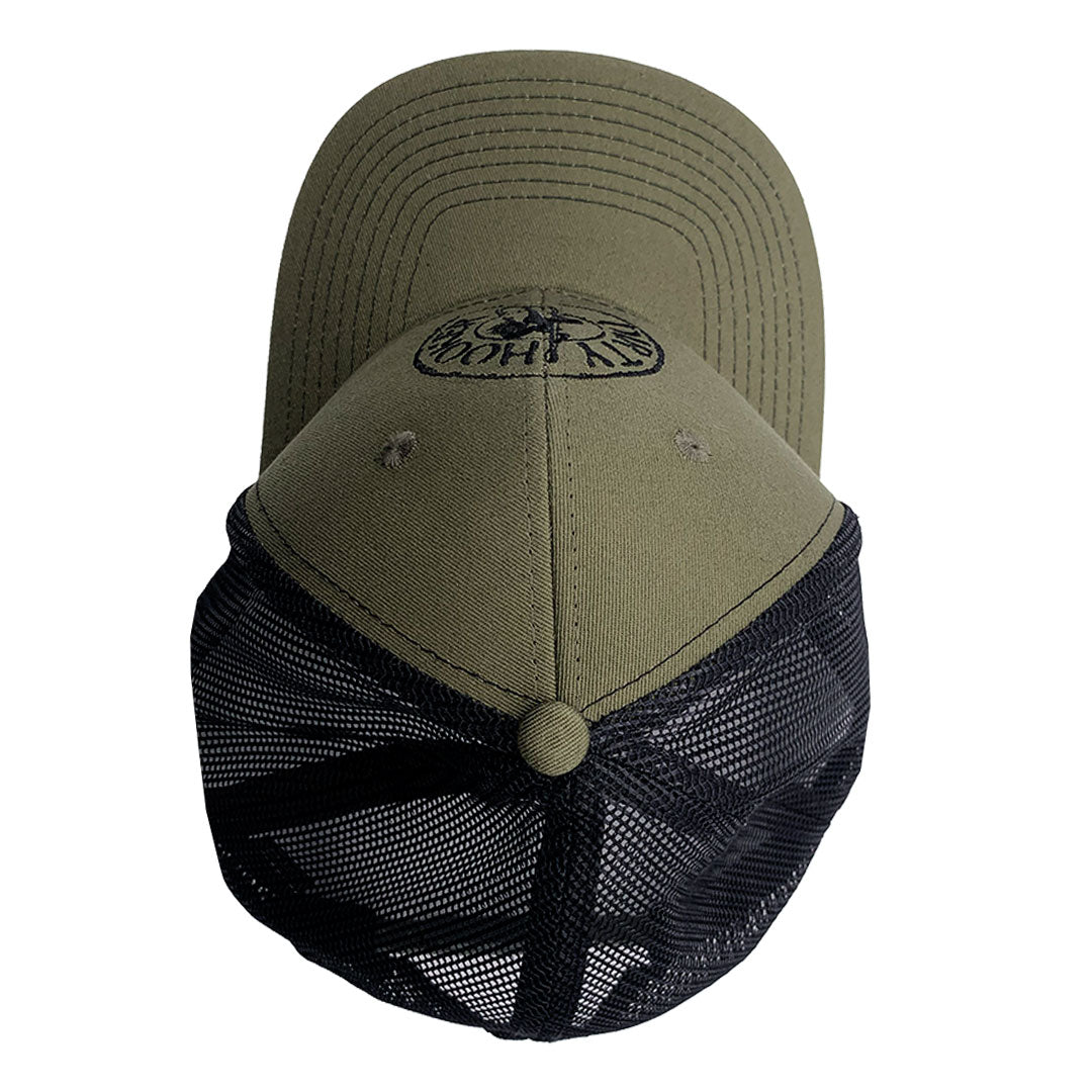 Dirty Hooker Deluxe Hat Military Green and Black