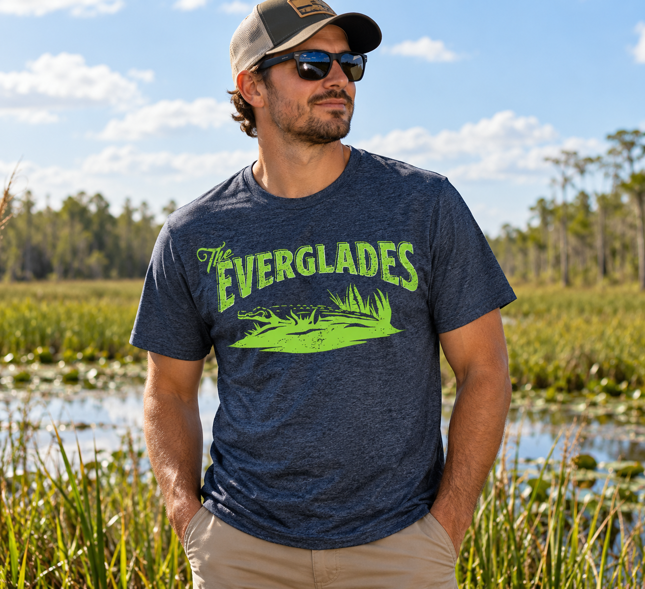 Everglades Gator Lightweight Tee | Keep Florida Wild