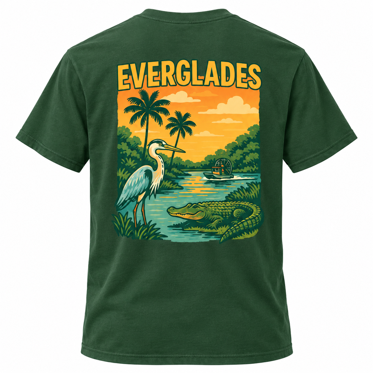 The Real Everglades Forest Green Tee | Keep Florida Wild