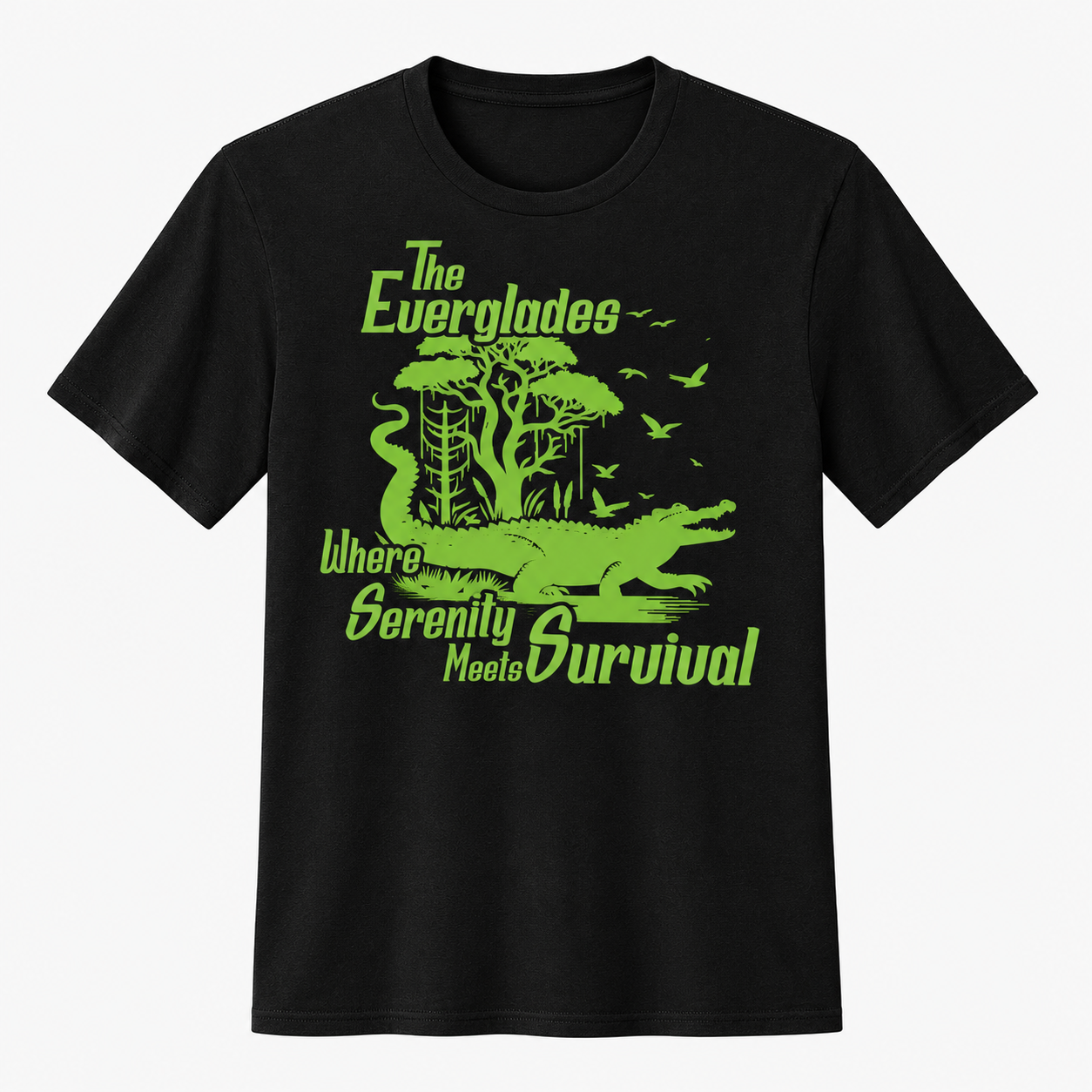 Everglades Serenity Meets Survival Lightweight Tee | Keep Florida Wild