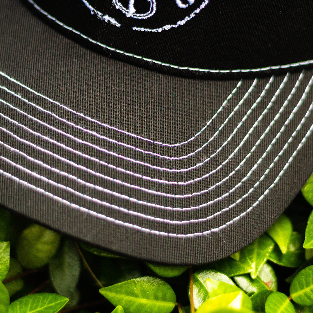 Dirty Hooker Deluxe Hat Black and White