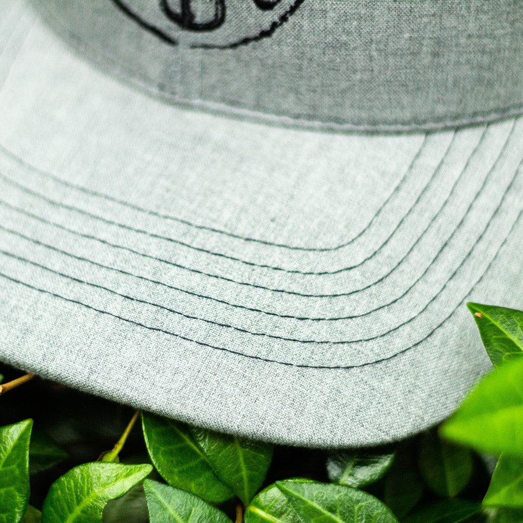 Dirty Hooker Deluxe Hat Heather Grey and Black