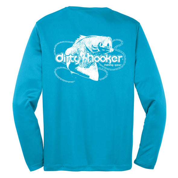 Dirty Hooker Fishing Shirts for Women Script Logo - SPF Shirts for Women  Long Sleeve - Uv Protection Shirts for Women