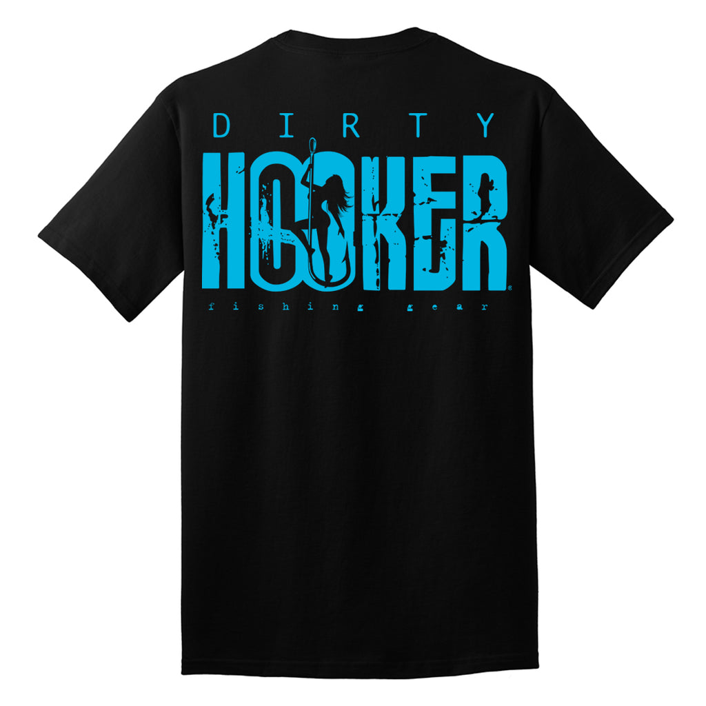 Dirty Hooker Classic Light Blue T-Shirt T-Shirt / Black / XL