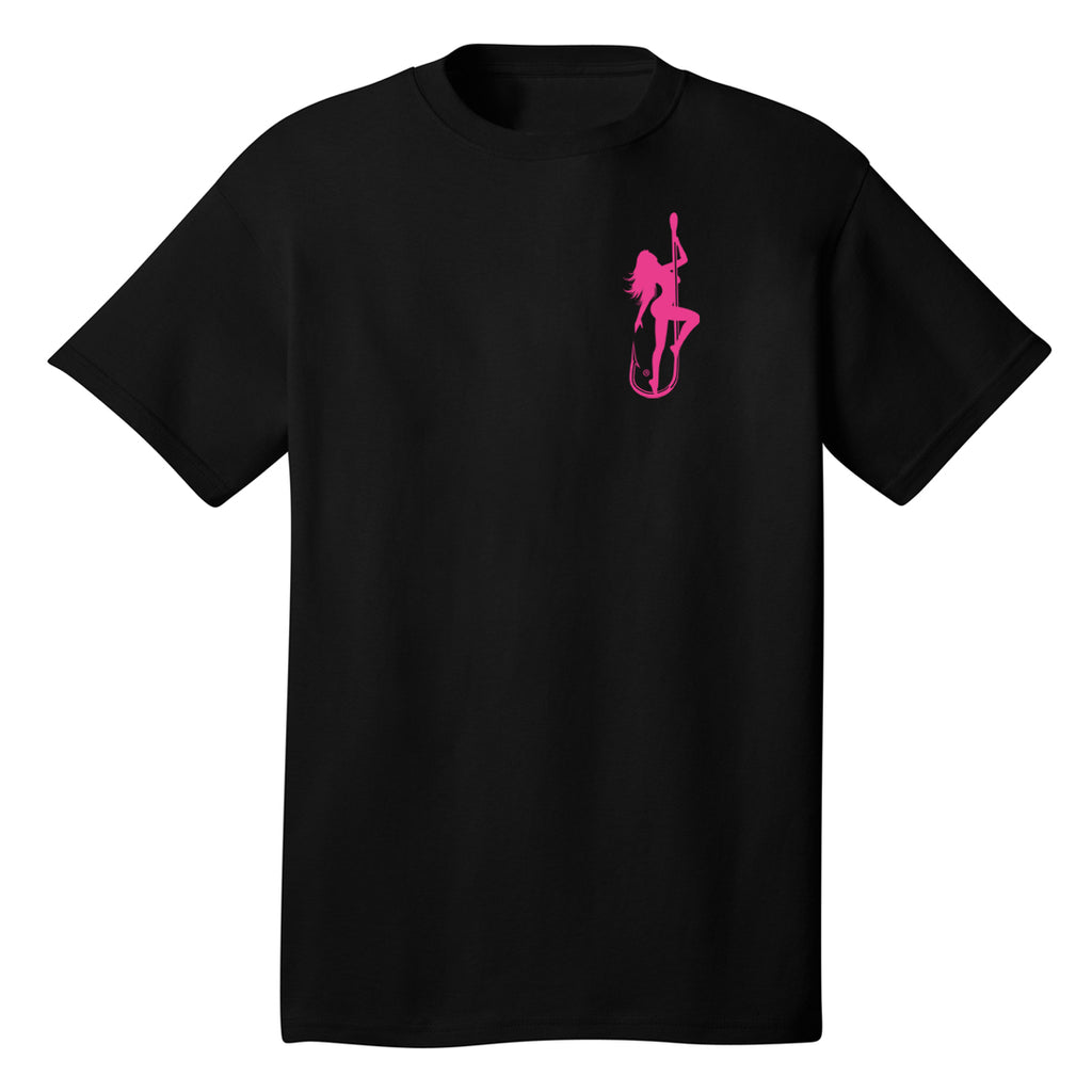 Dirty Hooker Classic Pink On Black T-Shirt T-Shirt / Black / XXXL