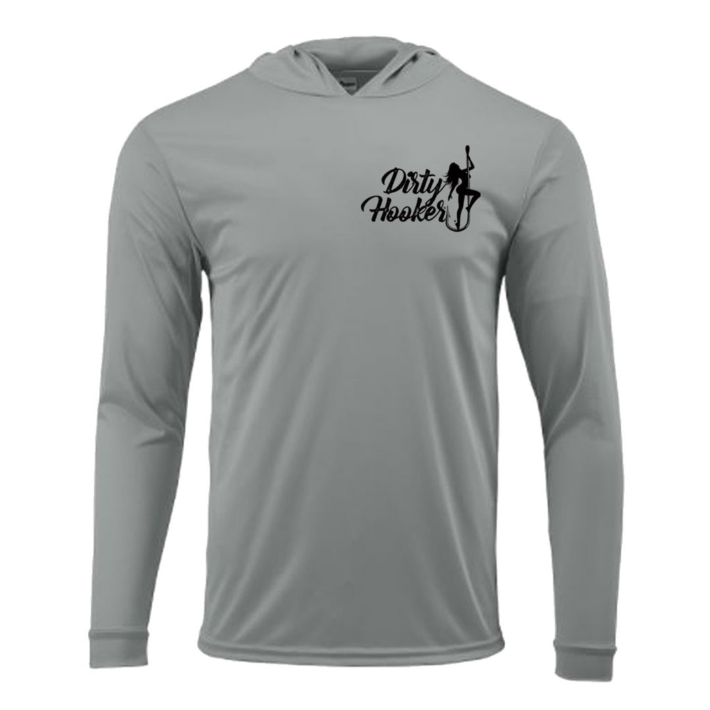 Dirty Hooker Fishing Shirts for Women Classic Logo - SPF Shirts for Women  Long Sleeve - Uv Protection Shirts for Women
