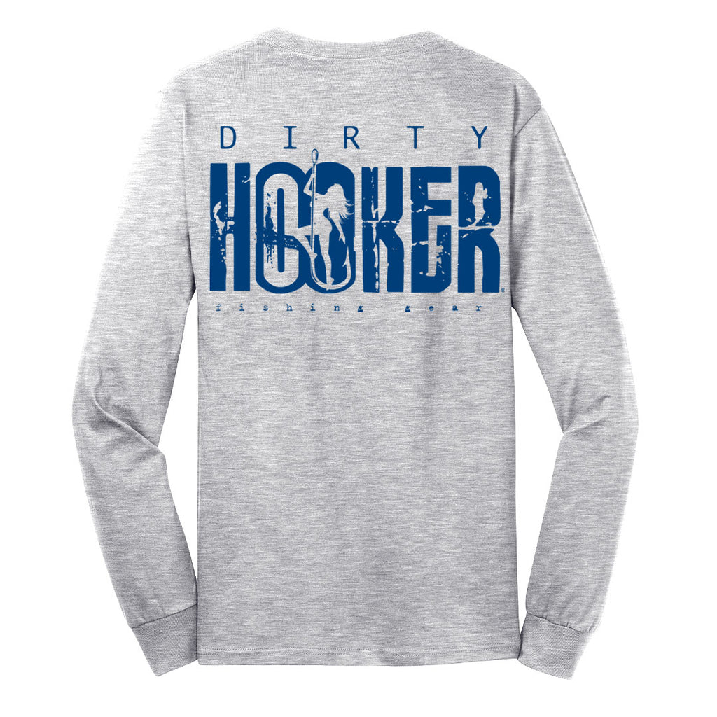 Dirty Hooker Classic Navy Blue Long Sleeve T-Shirt