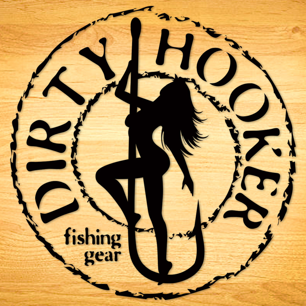 Dirty Hooker Fishing Gear Vintage Stickers for Adults - Laptop Stickers for  Teens - Cool Stickers - Decal Stickers - Adult Stickers - Stickers for Men