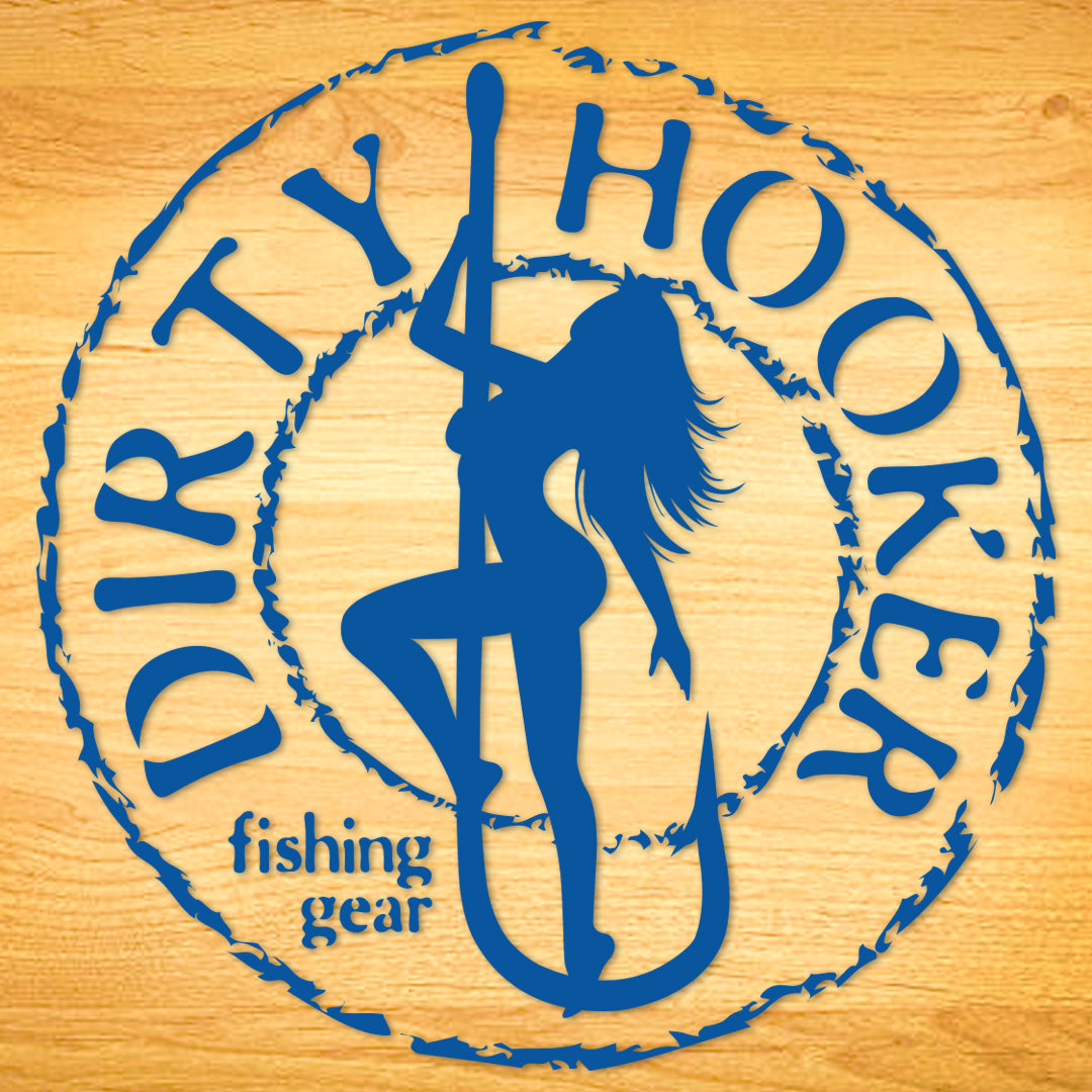 dirty hooker fishing Dirty Hooker Round Decal