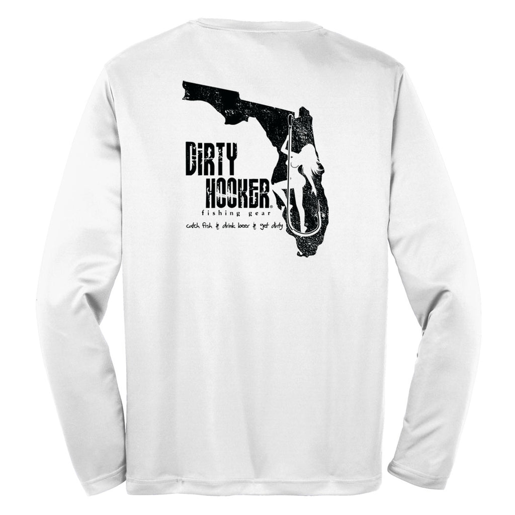 Dirty Hooker Florida Black Dry Fit Dry Fit / White / L