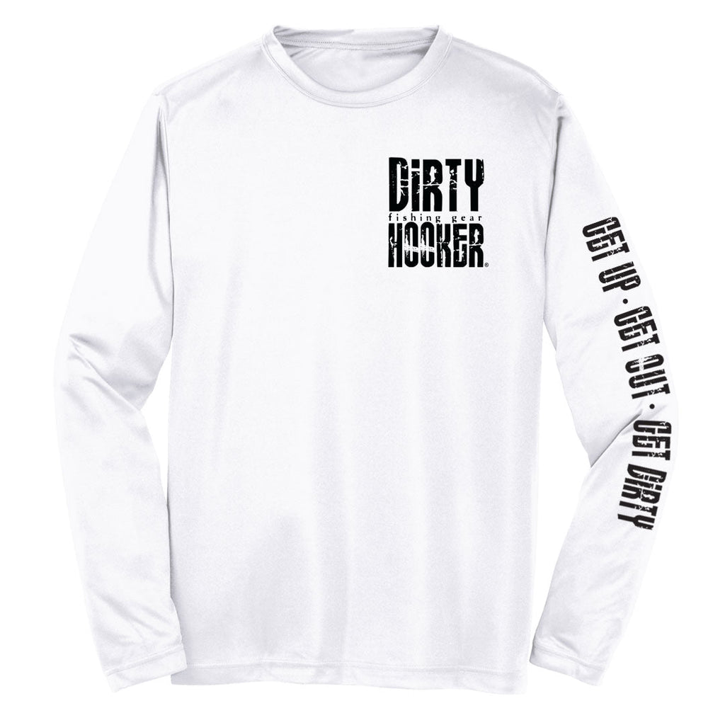 Dirty Hooker COMBO: White Dry Fit with DH Florida & Deluxe Black and White Hat