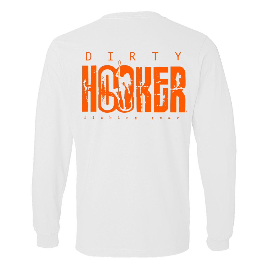 Dirty Hooker Classic Orange Lightweight Long Sleeve T-Shirt