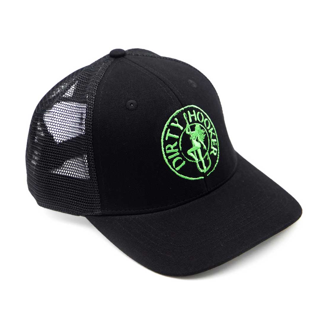 Dirty Hooker COMBO: Black Dry Fit with DH Classic Green & Black Premium Hat
