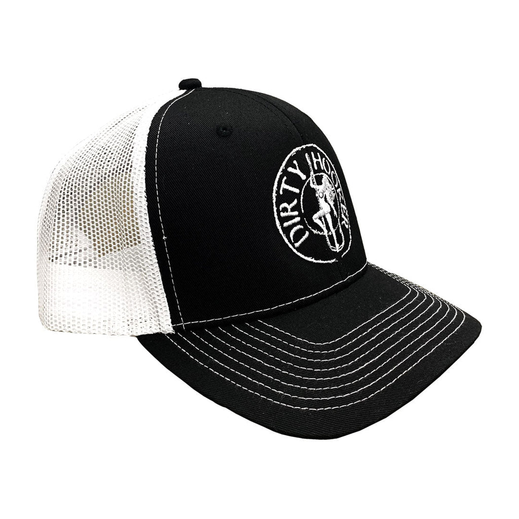 Dirty Hooker COMBO: White Dry Fit with DH Florida & Deluxe Black and White Hat