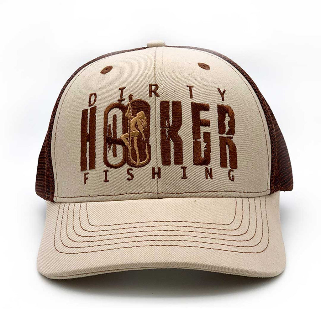 Dirty Hooker Deluxe Hat Brown & Khaki