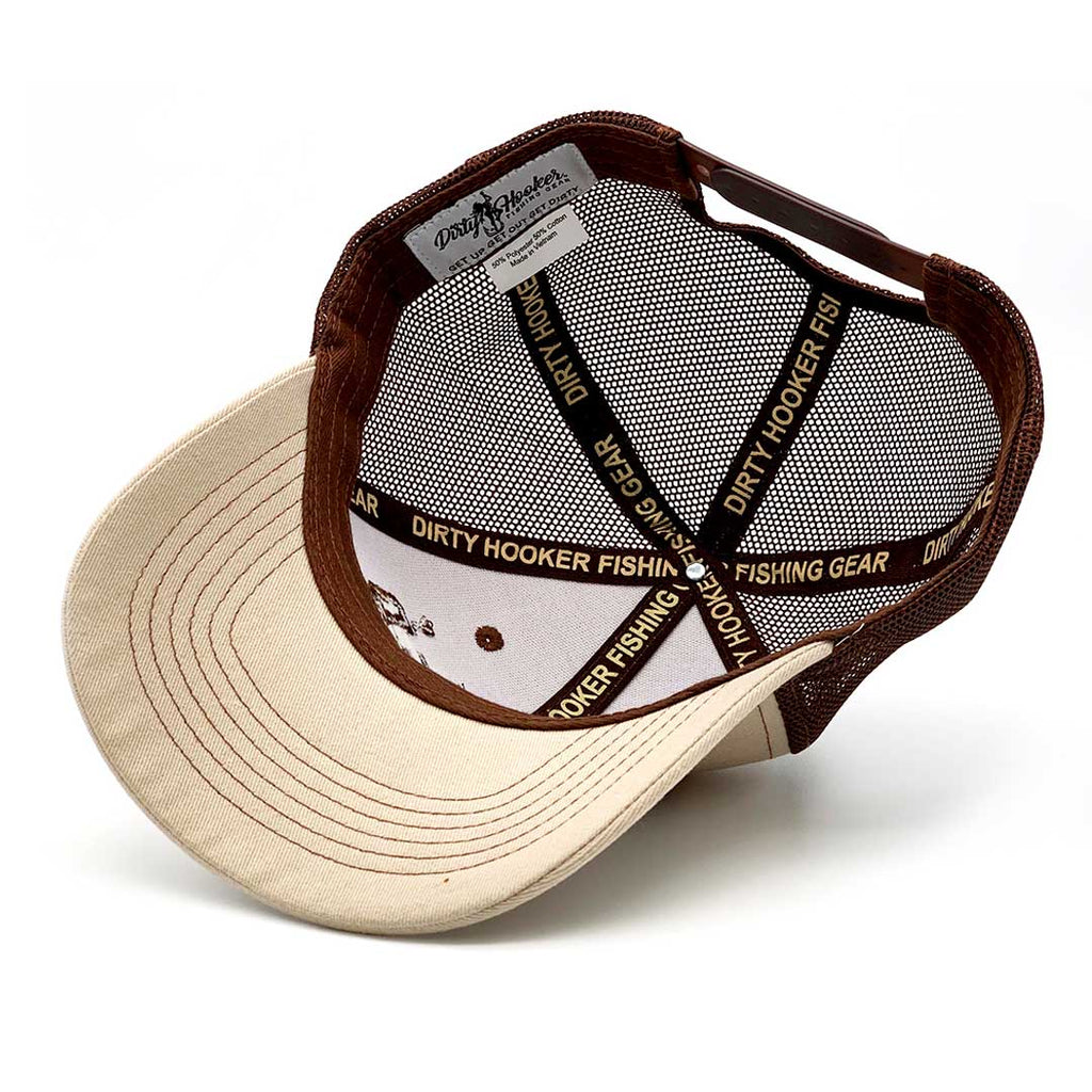 Dirty Hooker Deluxe Hat Brown & Khaki