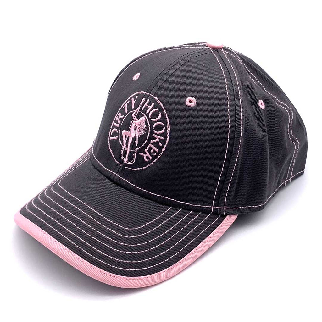 Dirty Hooker Premium Hat Charcoal Pink