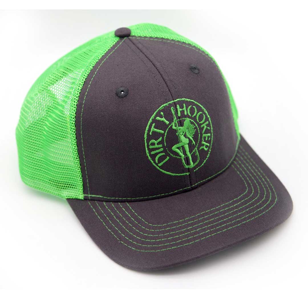 Dirty Hooker Deluxe Hat Bright Green