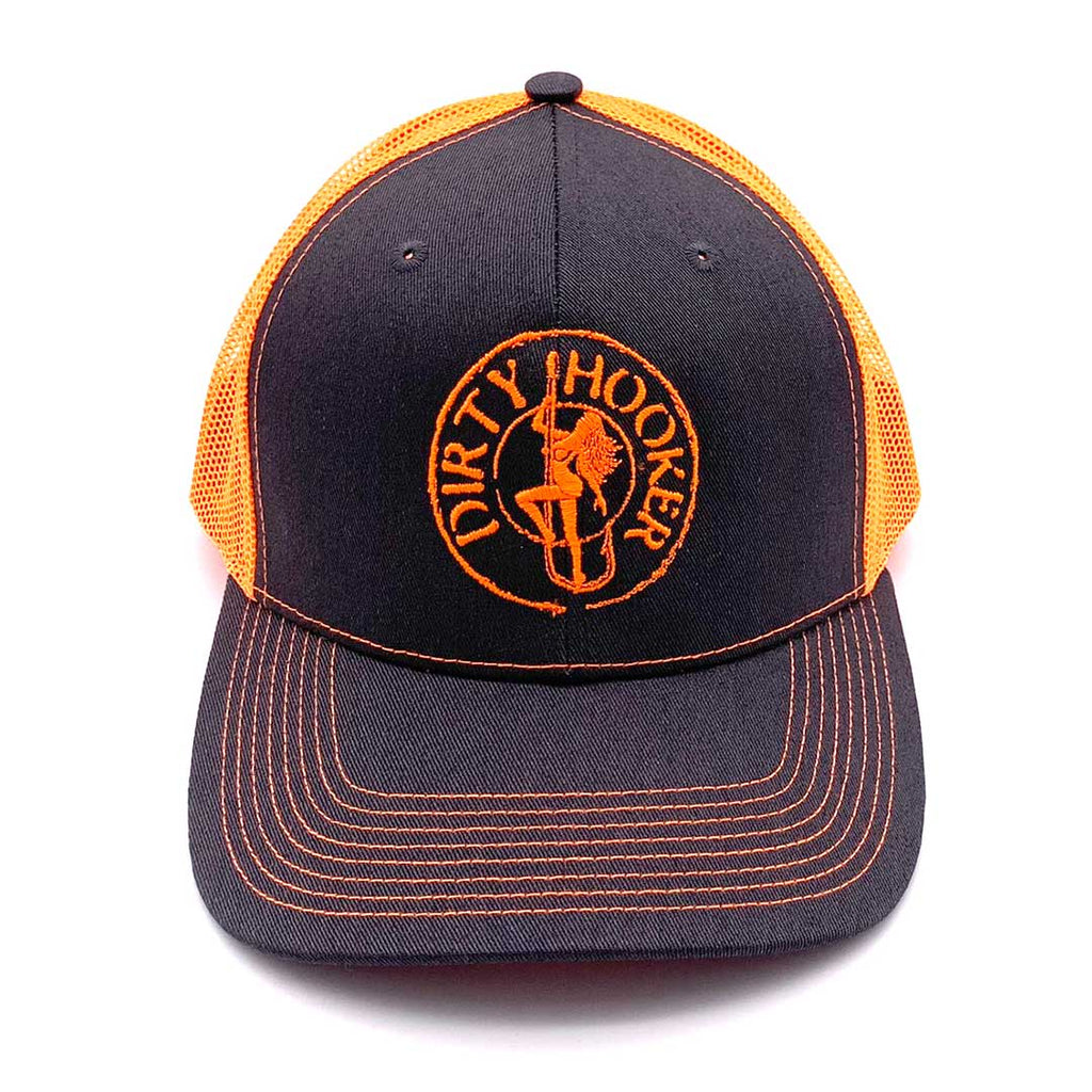 Dirty Hooker Deluxe Hat Bright Orange