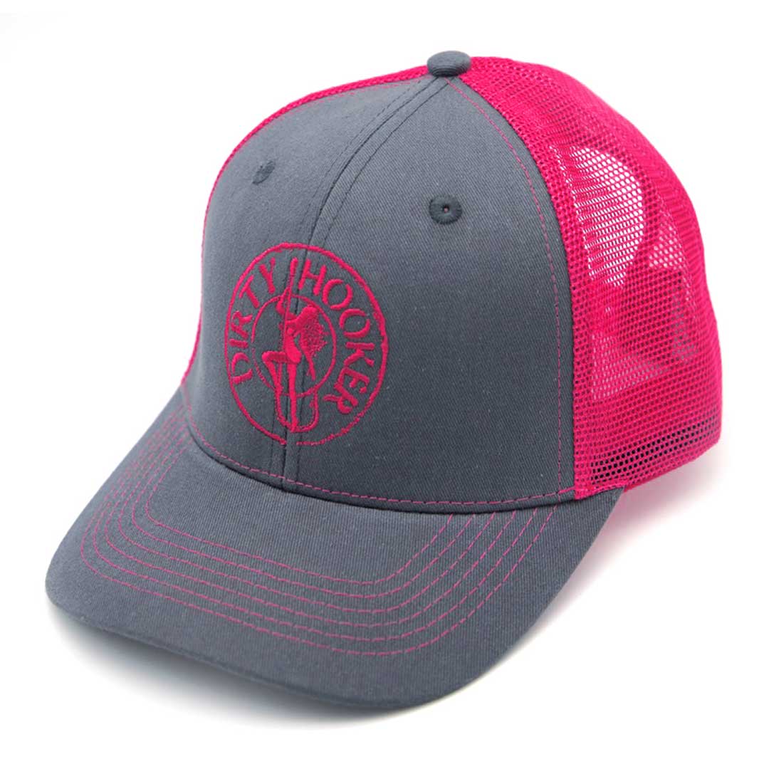 Dirty Hooker COMBO: Charcoal Ladies Dry Fit with Classic Pink & Charcoal and Pink Hat