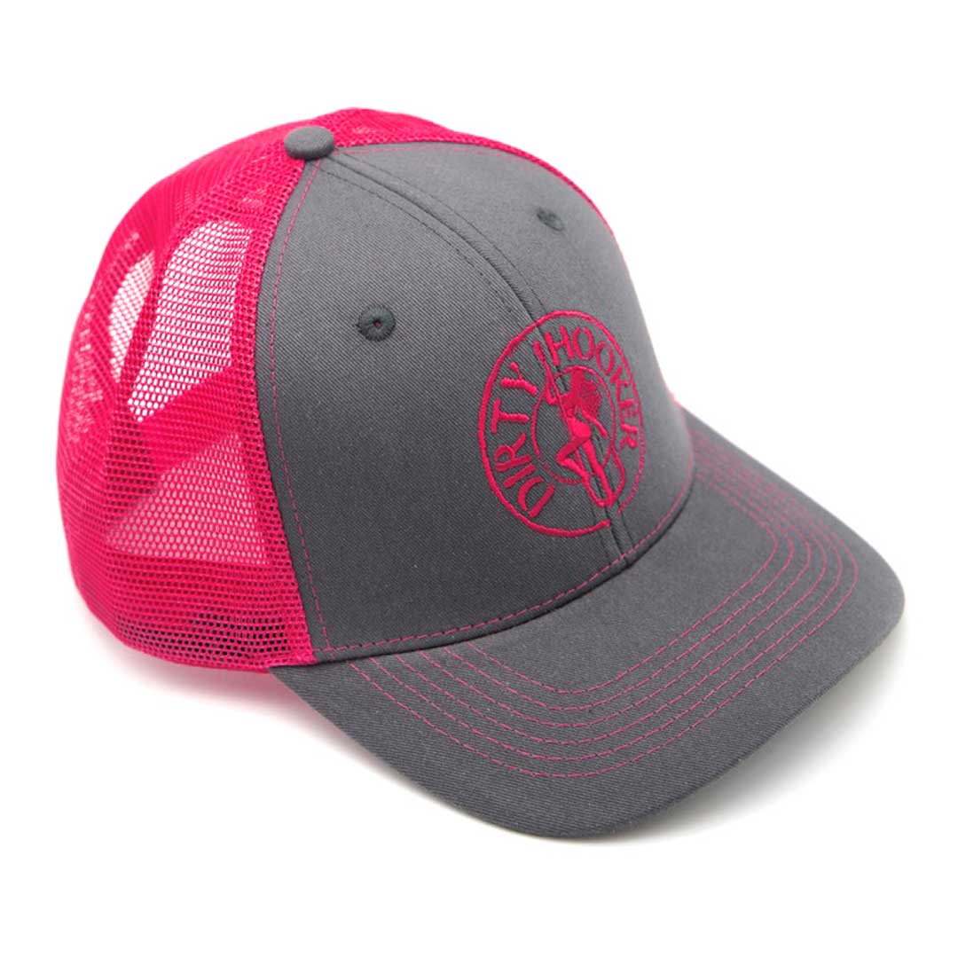 Dirty Hooker COMBO: Charcoal Ladies Dry Fit with Classic Pink & Charcoal and Pink Hat