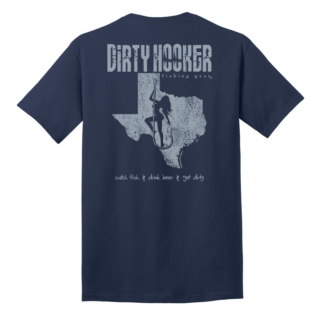 Dirty Hooker Texas T-Shirt T-Shirt / Navy / L