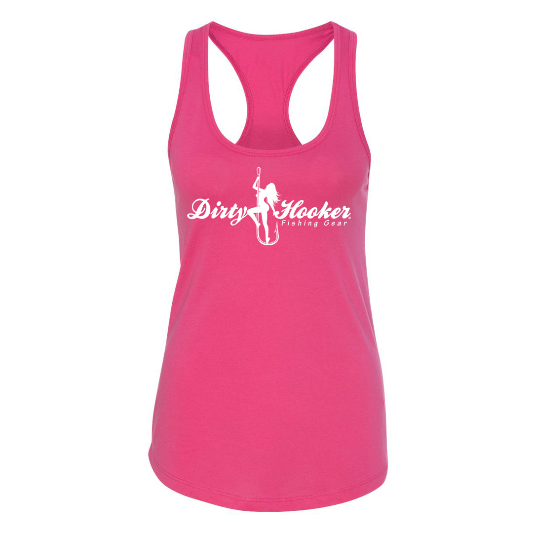 Dirty Hooker Script 1 Ladies Tank Top Script 1 Tank Top / Raspberry / XXL