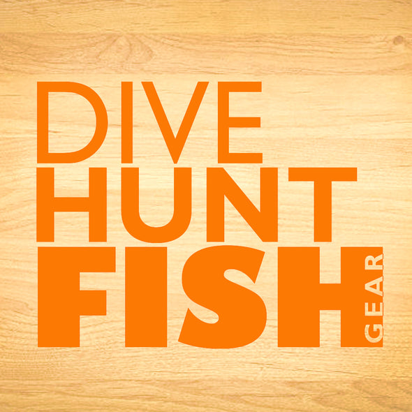 Dive Hunt Fish Gear Large Decal